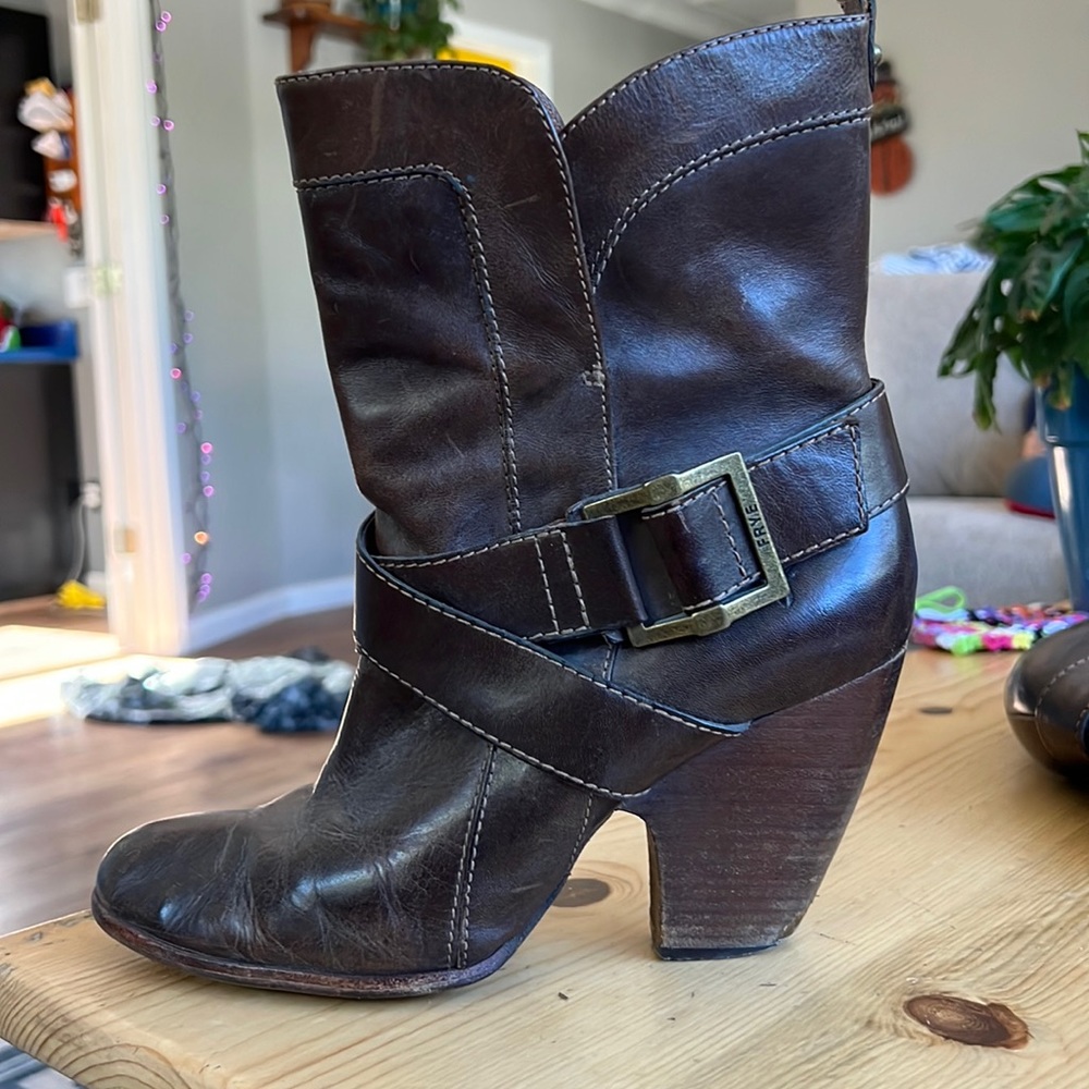 Frye booties! So cute. Worn a handful of times.